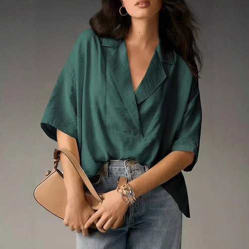 Dame Oversize Bluse T-shirt med afslappet pasform Stilla