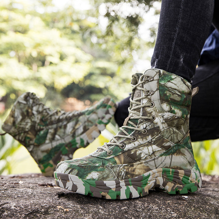 Herrer Vandtætte Camouflage-Taktiske Støvler Stilla