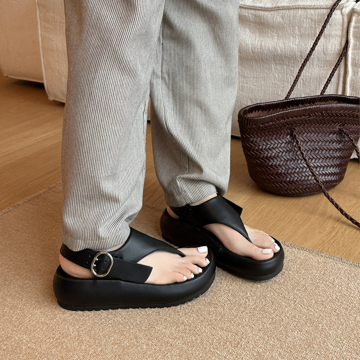 Dame Casual Tåsandal med justerbar rem Stilla