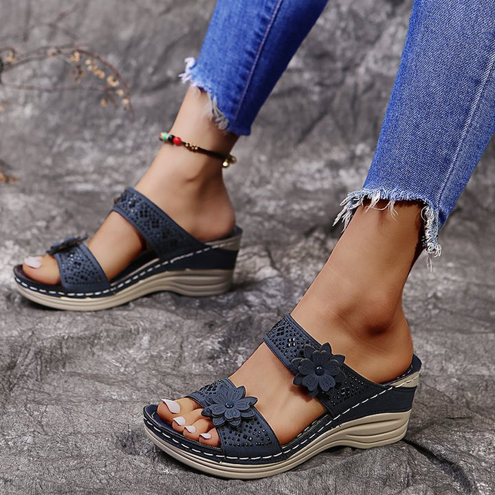 Dame fashionable Wedgesandaler Stilla