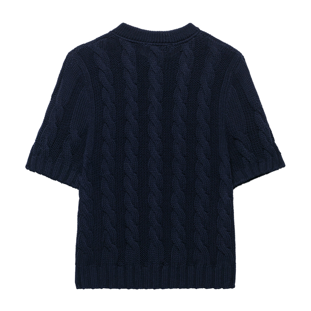 Femme Kortærmet Kabelstrik Cardigan Stilla