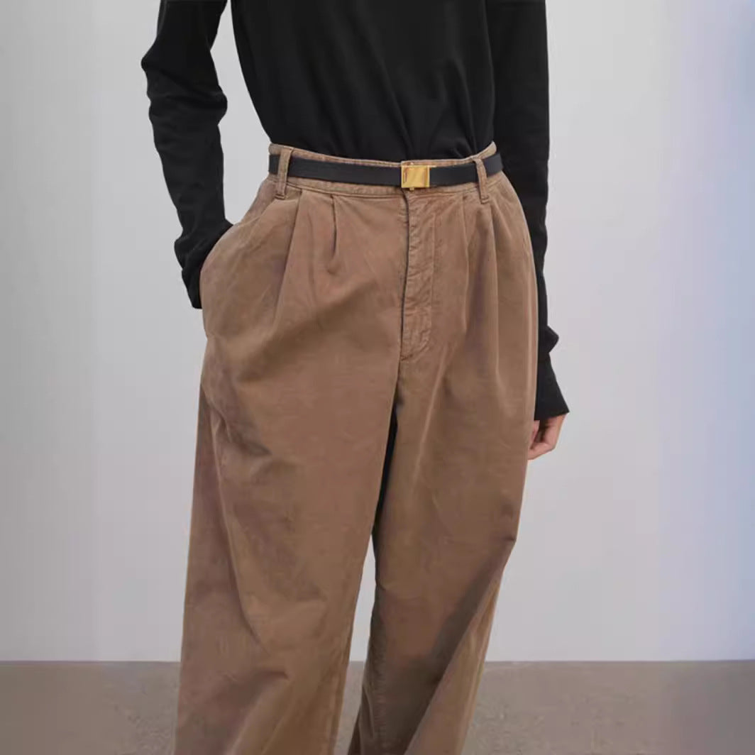 Damer Elegant og Bred Skåret Chino Bukser Stilla
