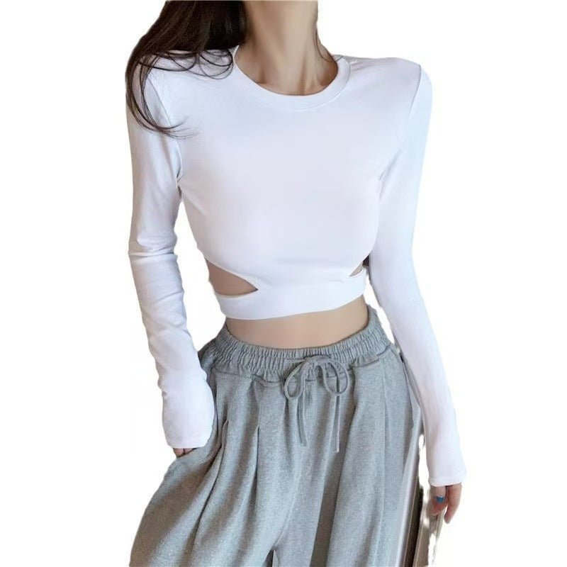Dame Crop Top med Side Udsparinger Stilla