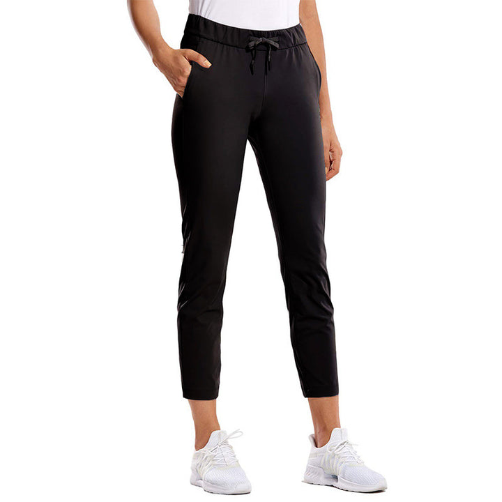 Dame Sporty Funktionsbukser med elastisk talje og sidelommer Stilla