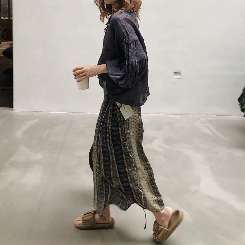Femme Bohemian-Style Maxi Nederdel Stilla