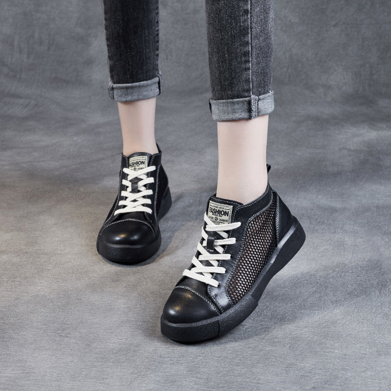 Herrer High-Top Sport Sneakers med åndbare mesh-paneler Stilla