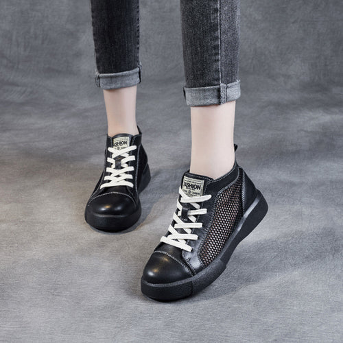 Herrer High-Top Sport Sneakers med åndbare mesh-paneler Stilla