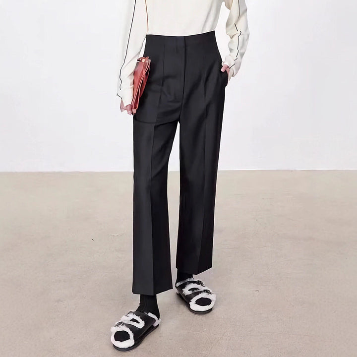 Dame Oversized Strik Sweater med Høj Krave Stilla