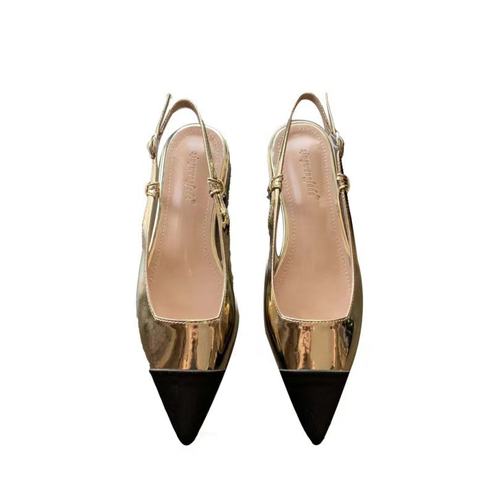 Dame spidse slingback ballerinaer med justerbar rem Stilla