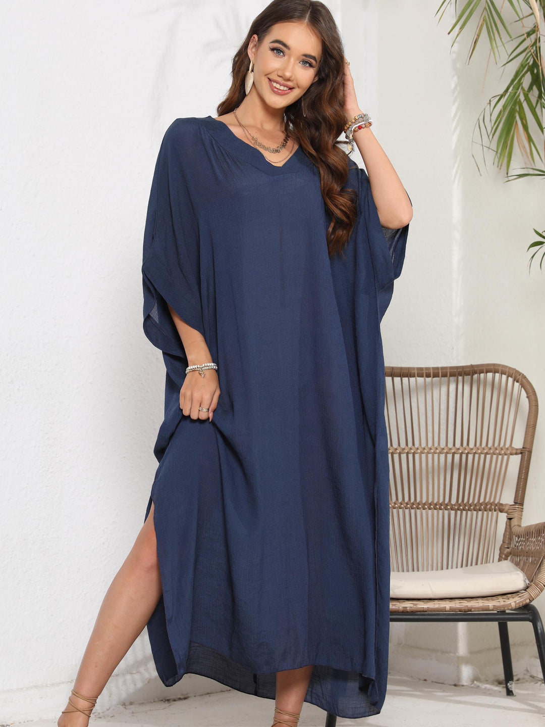 Femme Let Kaftan Kjole Stilla