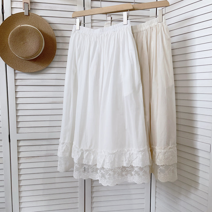 Femme Elegant Spids Afslutning Midi Nederdel Stilla