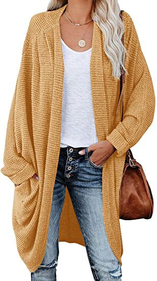 Dame hyggelig strikjakke med oversized snit Stilla