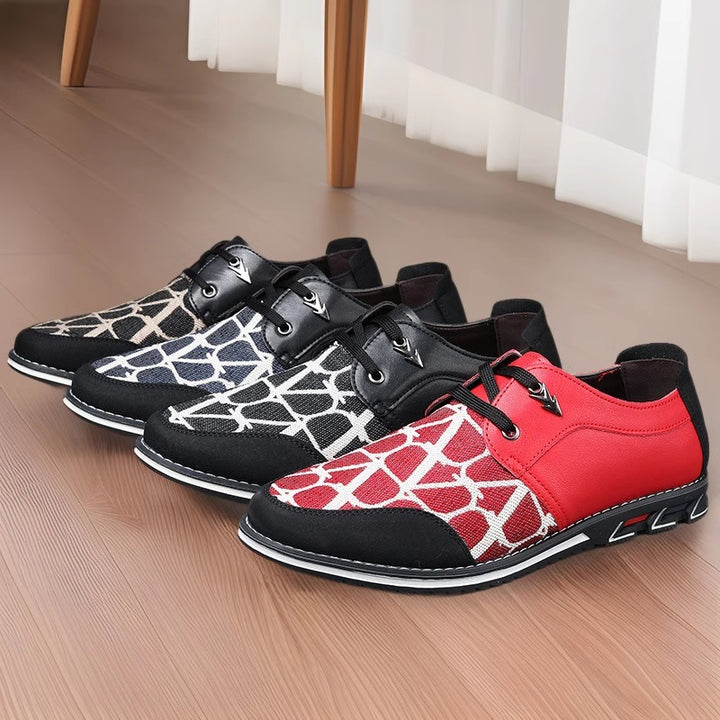 Herrer moderne mønstrede fritidssneakers Stilla