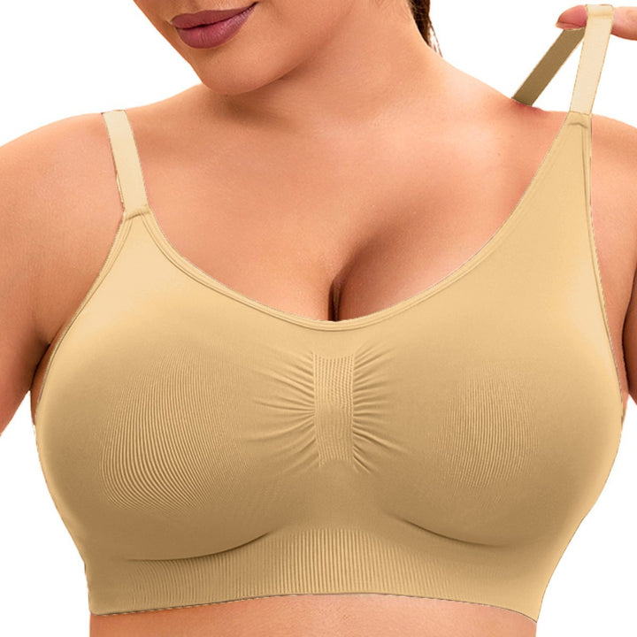 Dame sporty bralette-bh med sømløs pasform og elastisk underbånd Skovae