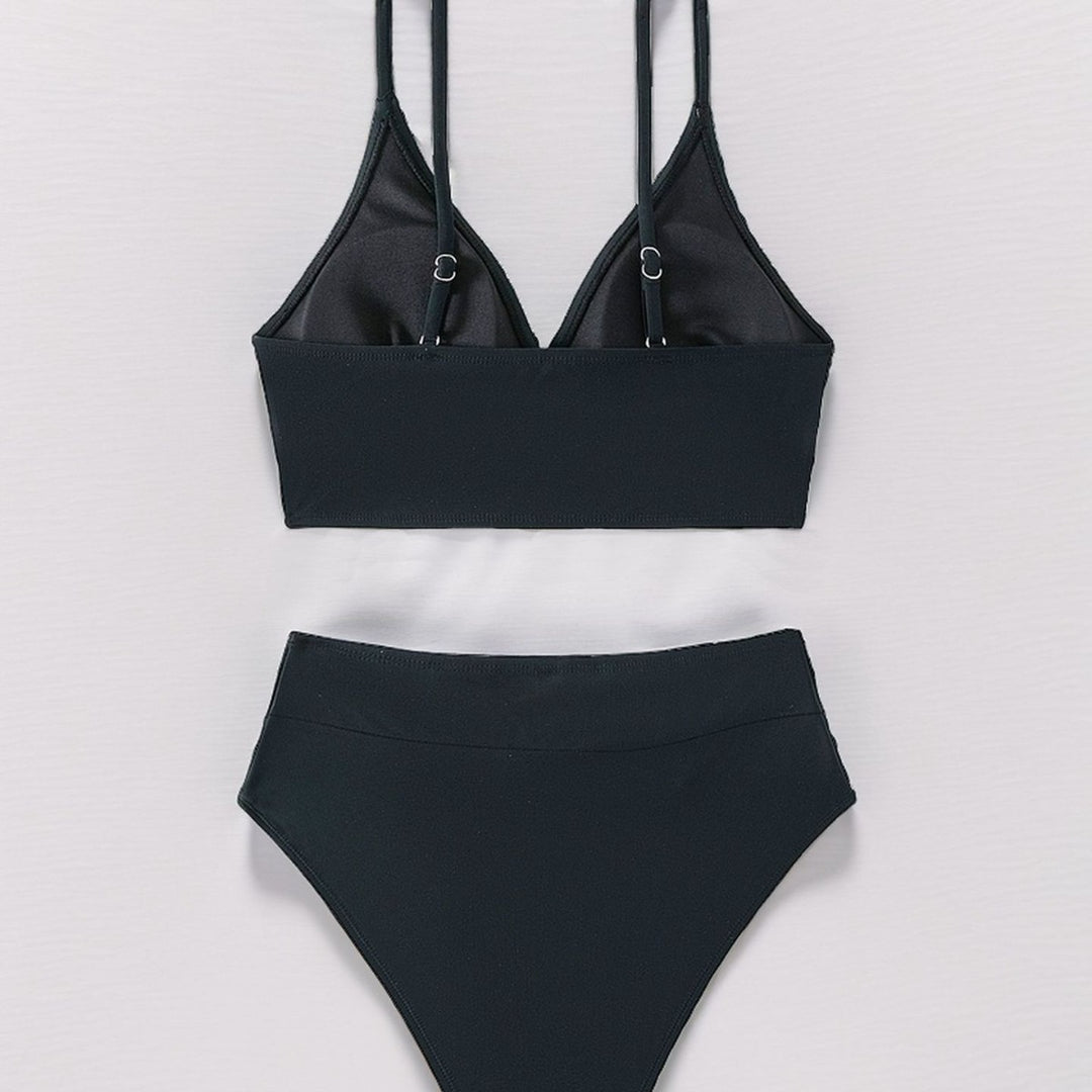 Dame Højskåret Bikini-Sæt med raffineret Wickelbund og feminint Design Stilla