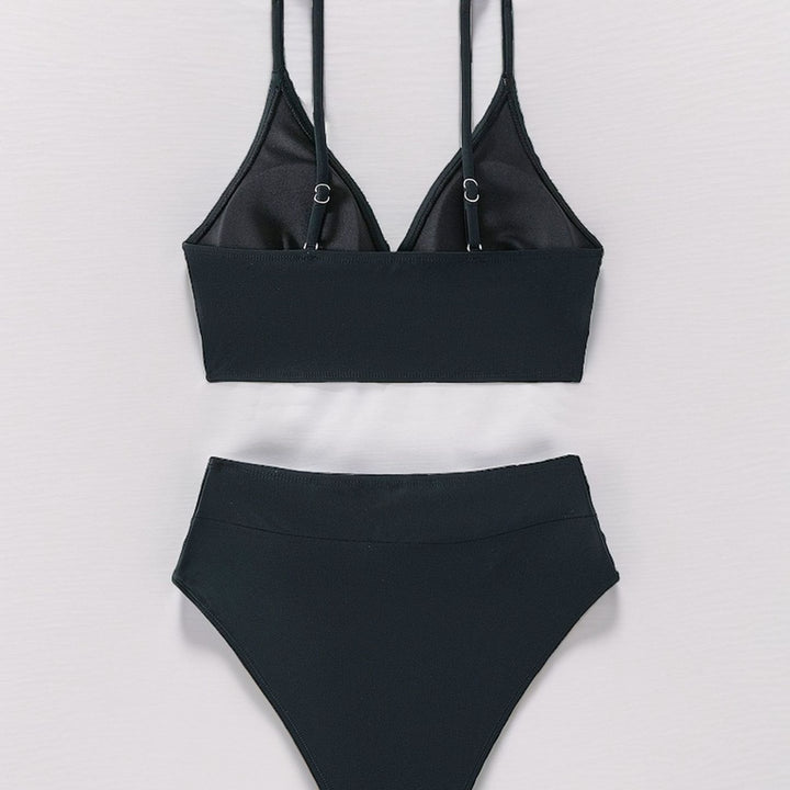 Dame Højskåret Bikini-Sæt med raffineret Wickelbund og feminint Design Stilla