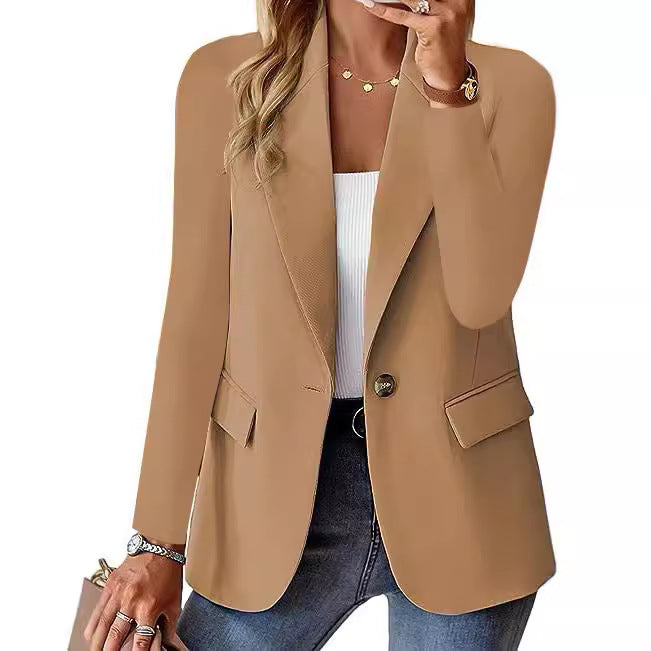 Dame elegant blazer med elegant snit og lommer Stilla