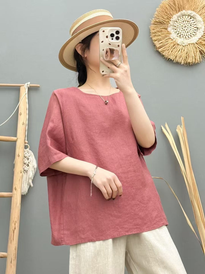 Dame Relaxed Fit Linned Oversized Top Stilla