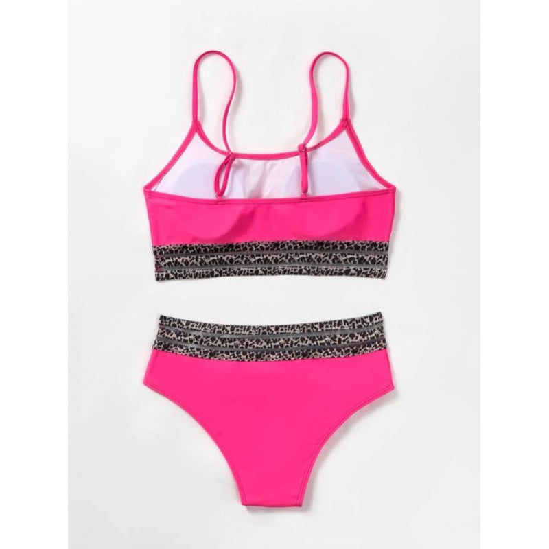Dame Sporty bikini med stilfulde mønstre og høj talje Stilla