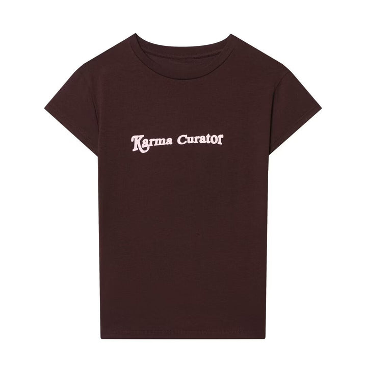 Dame T-shirt med individuel tekst Skovae