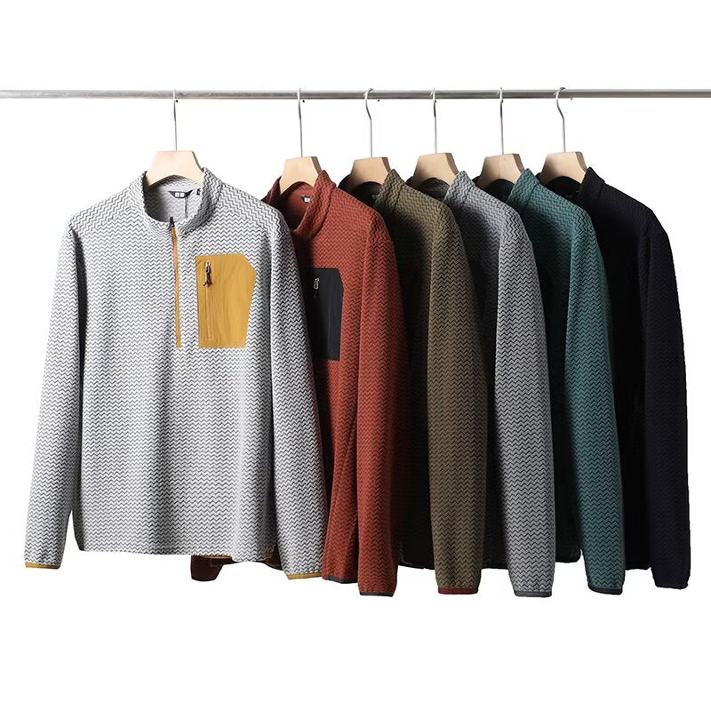 Kvindernes funktionelle sweater med høj krave og praktisk lynlås Stilla