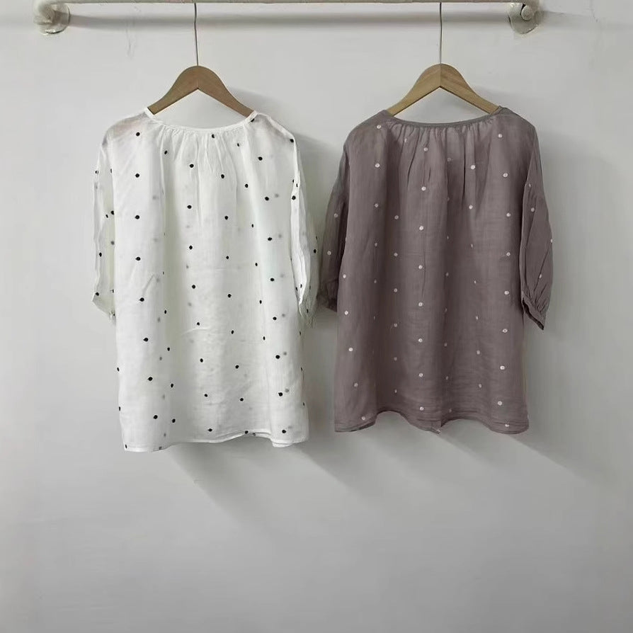 Dame Elegant Overlay Bluse Stilla