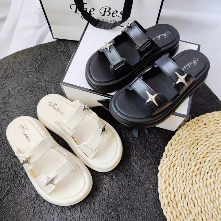 Dame Bequeme Sandaler med stilfulde spænder Stilla