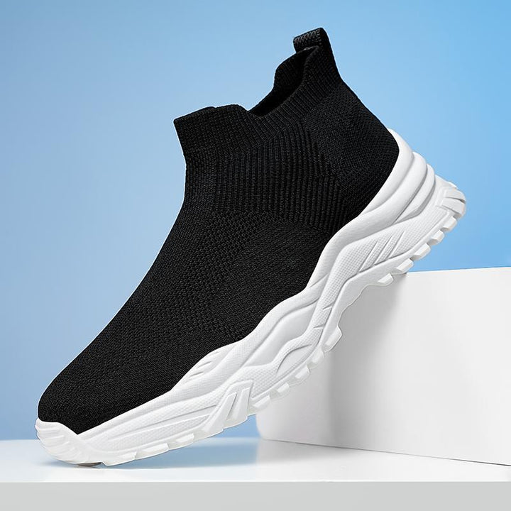 Herre Åndbare Slip-On Løb Sneakers med Strik Overmateriale Stilla