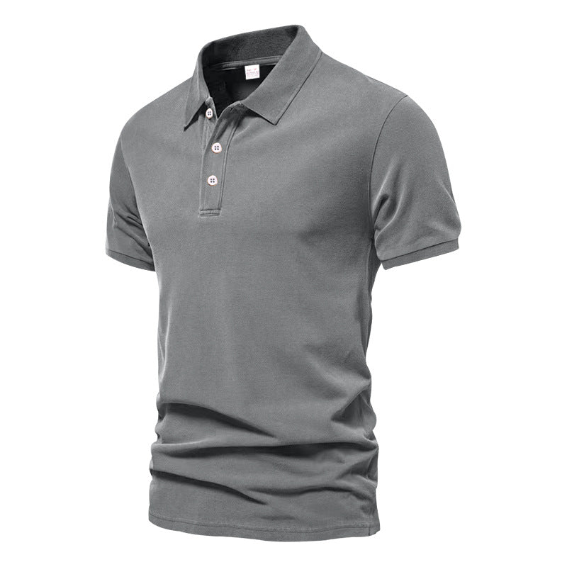 Herrer polo shirt lavet af meget åndbart bomuldsblandingsmateriale med elastiske ærmer Stilla