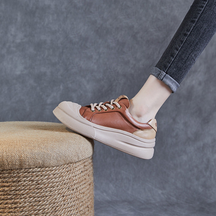 Dame Chunky Sole Mode Sneakers Stilla