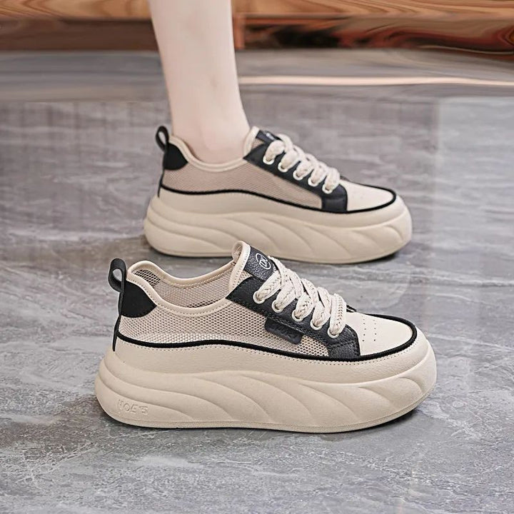 Damer mode sneakers med luftig netstruktur og skridsikker platformssål Stilla
