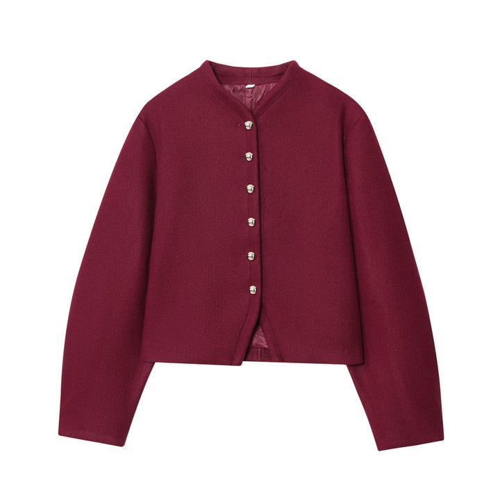 Kvindernes fashionable korte jakke med elegant knaplukning Stilla