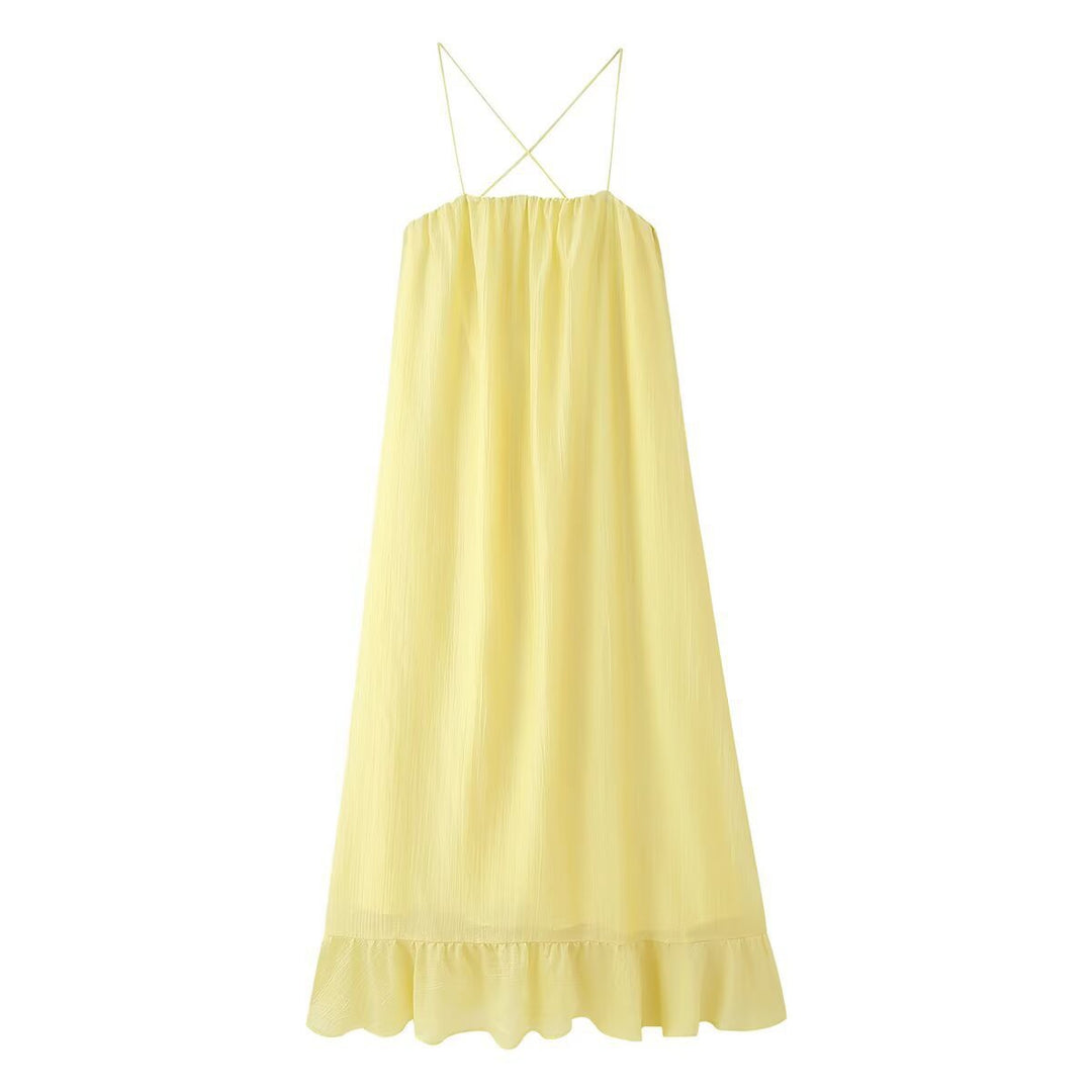Femme Maxi Kjole med justerbare stropper Stilla