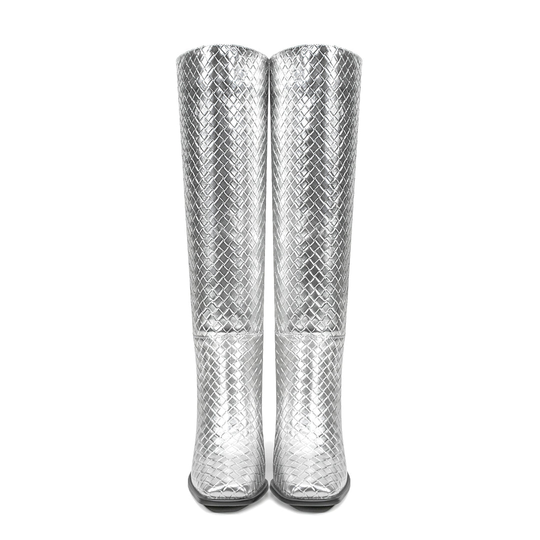 Femme Over-the-Knee Metallic Stiletto Støvler Stilla