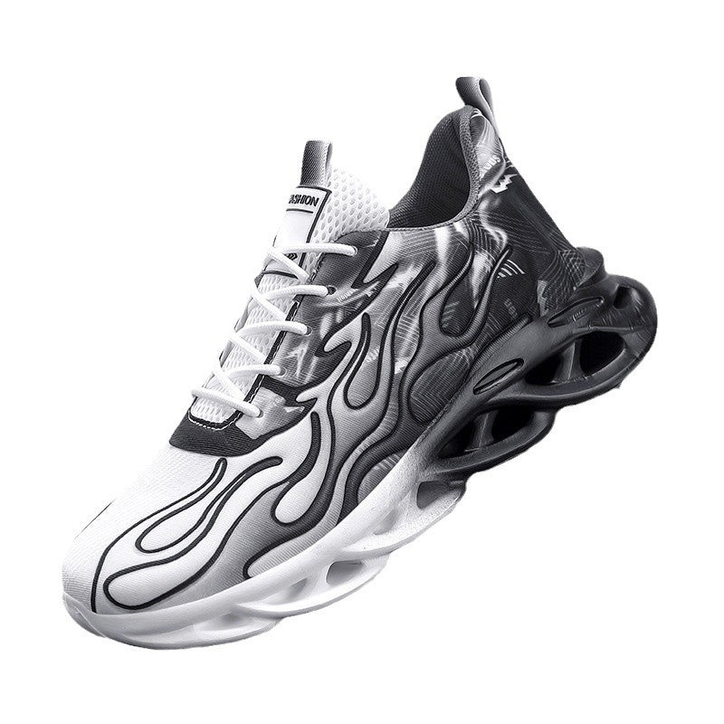 Herrer Stilfulde Performance Sneakers med Flamme Design Stilla