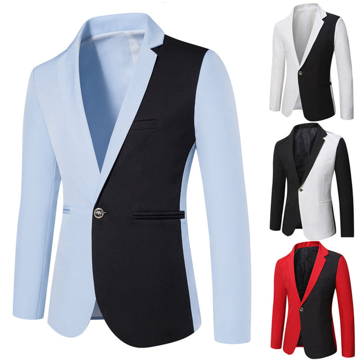 Herrer Dual-Tone Mål Blazer Stilla