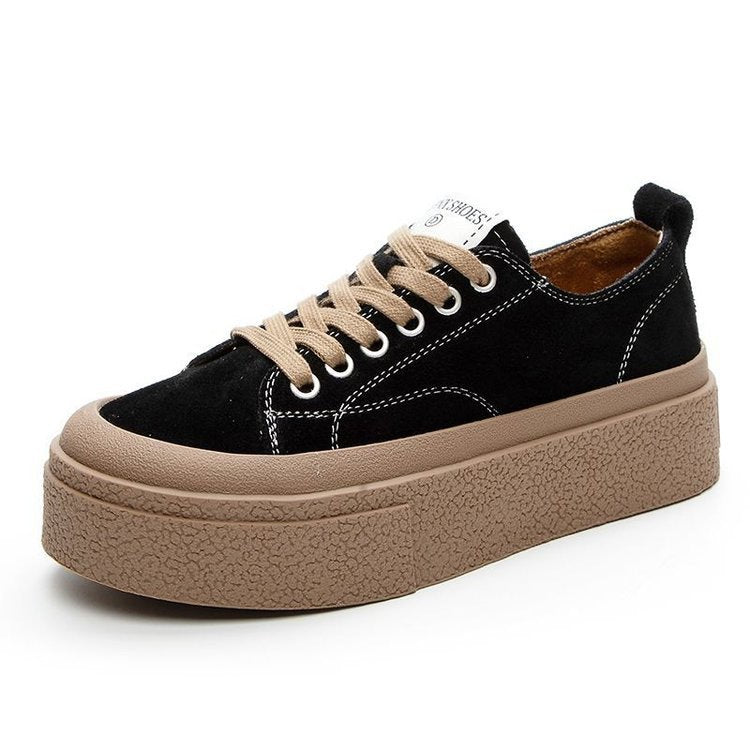 Dame platform-sneakers med elegant ruskindsoverdel og moderne sål Stilla