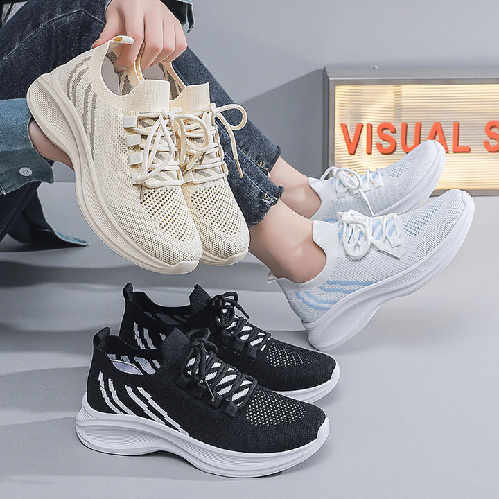 Dame Åndedrætsvenlige Sneakers med fleksibel Sål og moderne Design Stilla