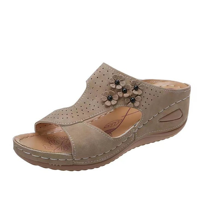 Dame Komfort-sandaler med elegant dekoration og åndbart overmateriale Stilla