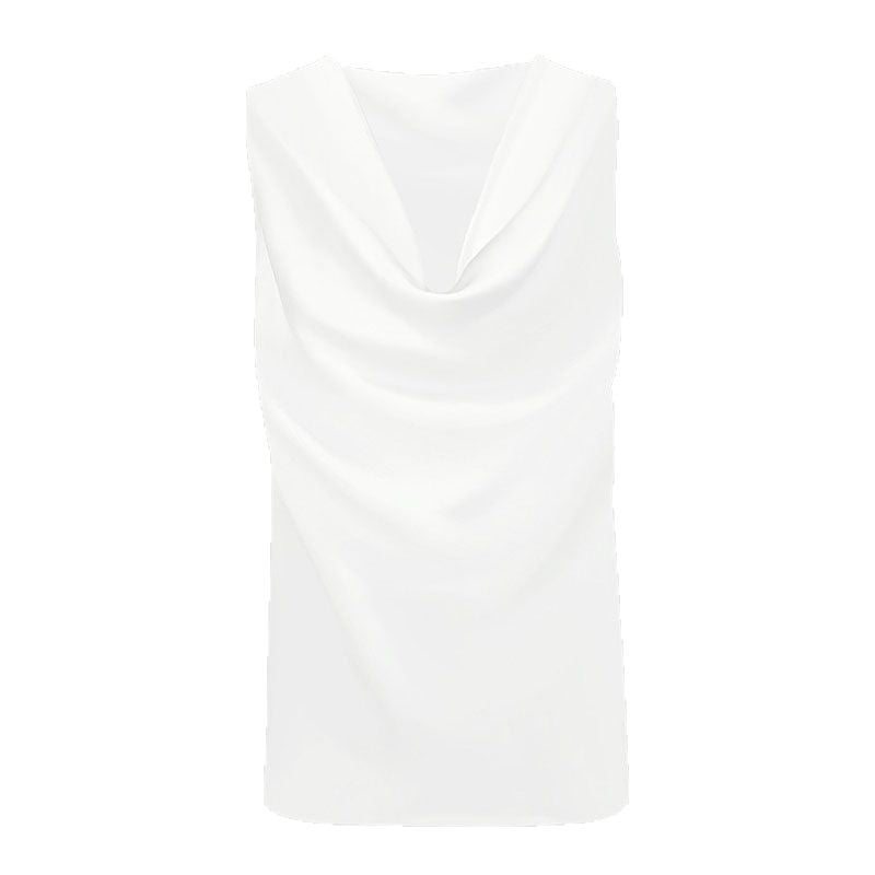 Dame elegant draperet top Skovae