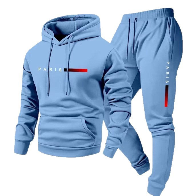 Kvinders hoodie og joggingbukser sæt med moderne Paris design Skovae
