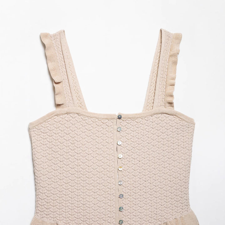 Femme Rüsch Button-Up Crop Top Stilla
