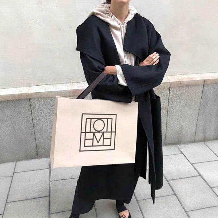 Kvindernes elegante oversized frakke med åben front Stilla