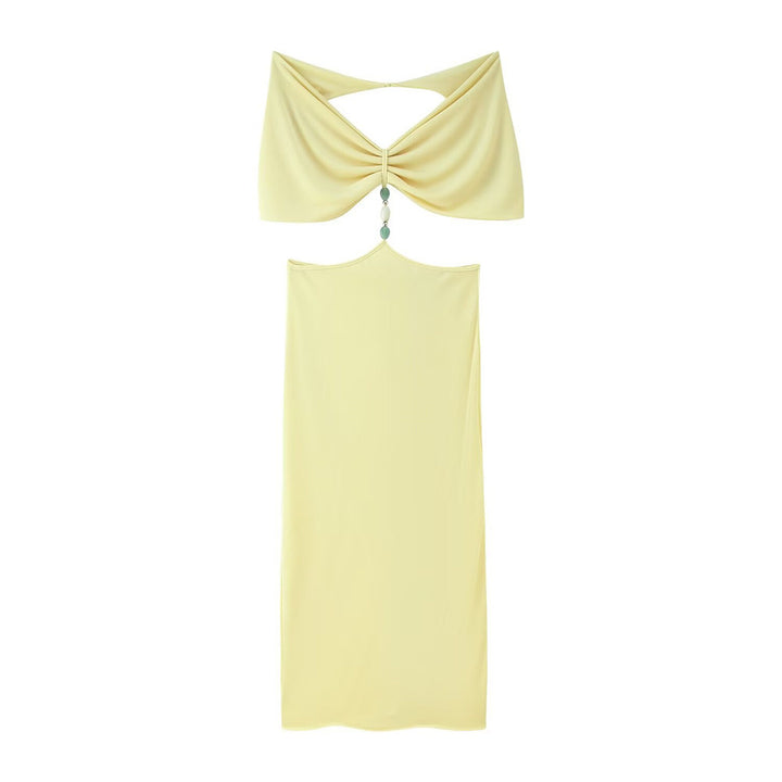 Femme Elegante Draperet To-delt Maxikjole Stilla