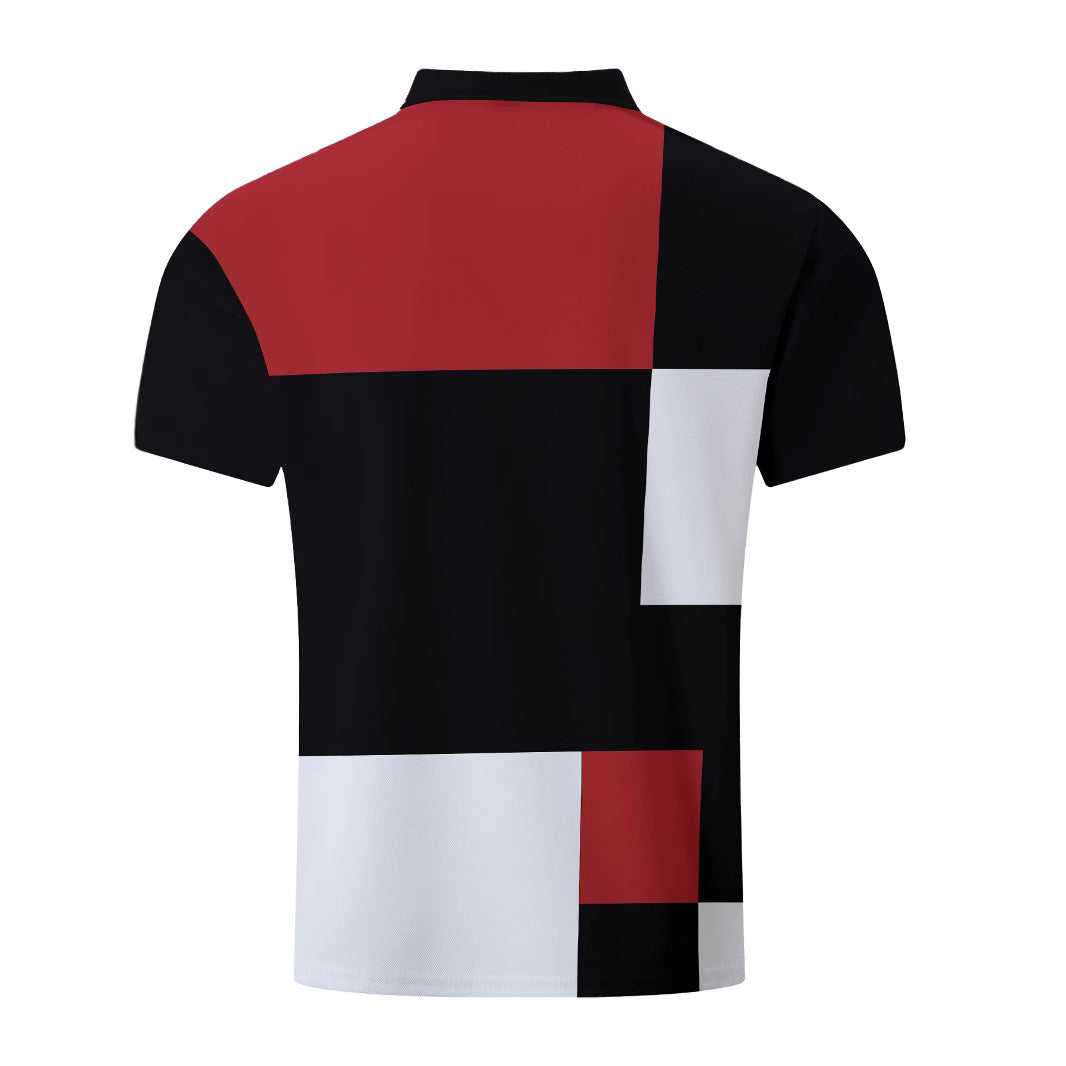 Herrer Poloshirt med moderne blokdesign og åndbare egenskaber Stilla