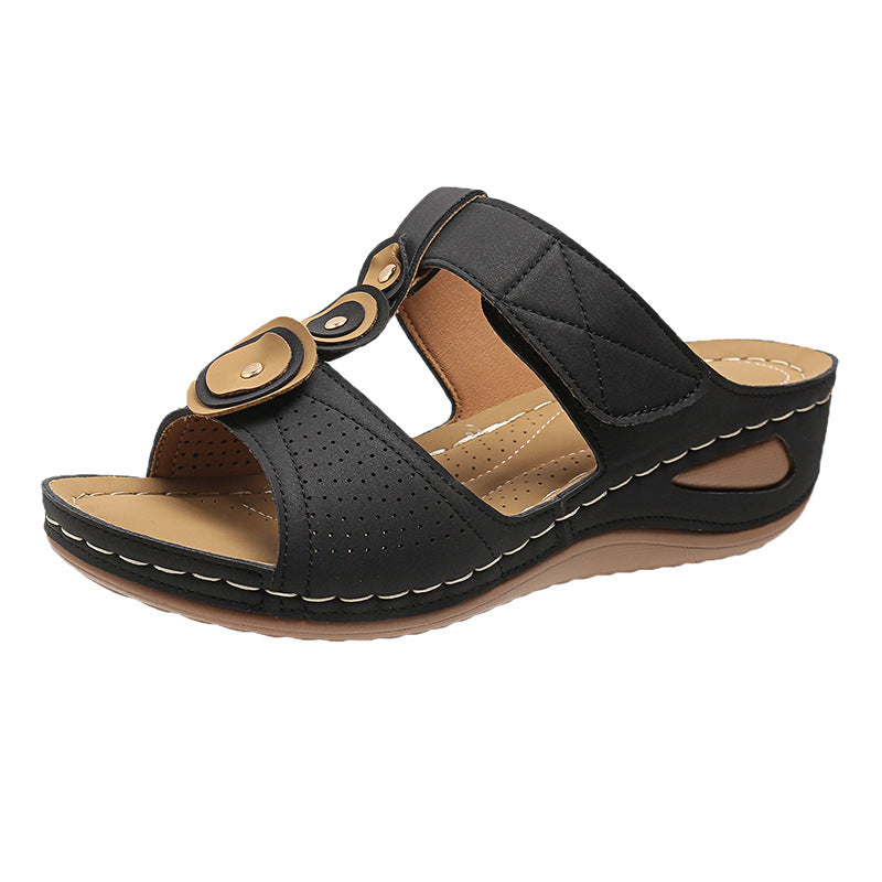 Dame Komfortable kile sandaler med fashionable accenter Stilla