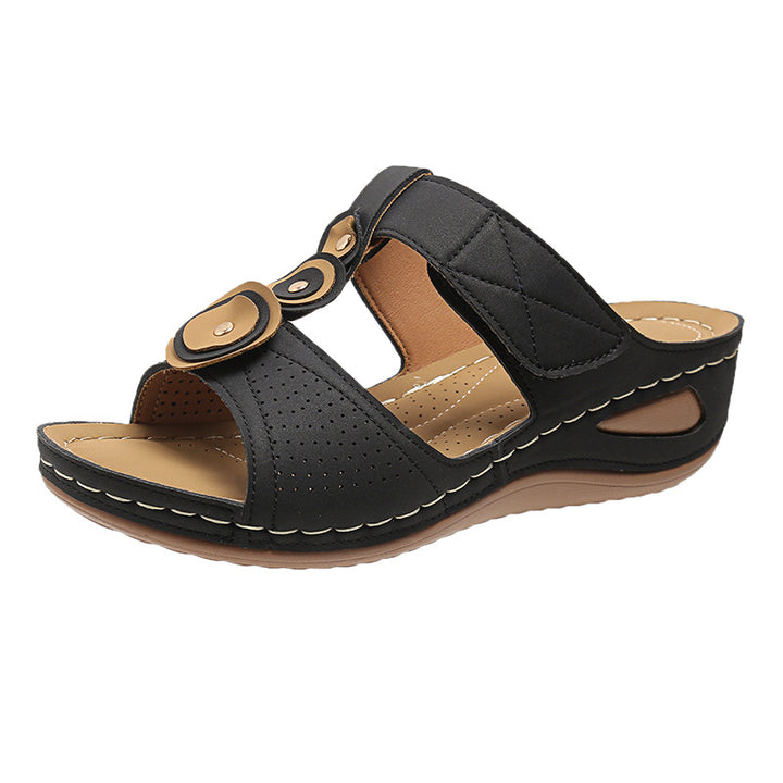 Dame Komfortable kile sandaler med fashionable accenter Stilla