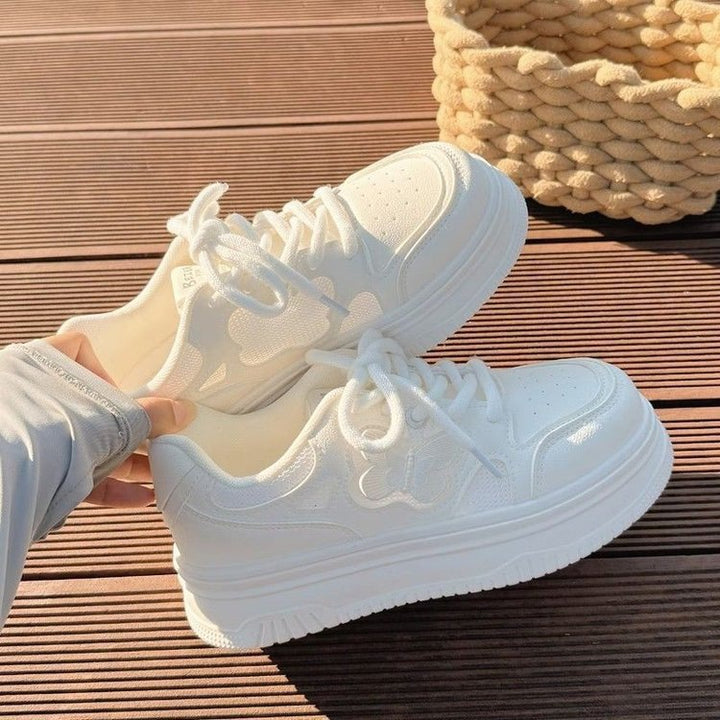 Dame Sneakers med blomster motiv og åndbar overfladestruktur Stilla