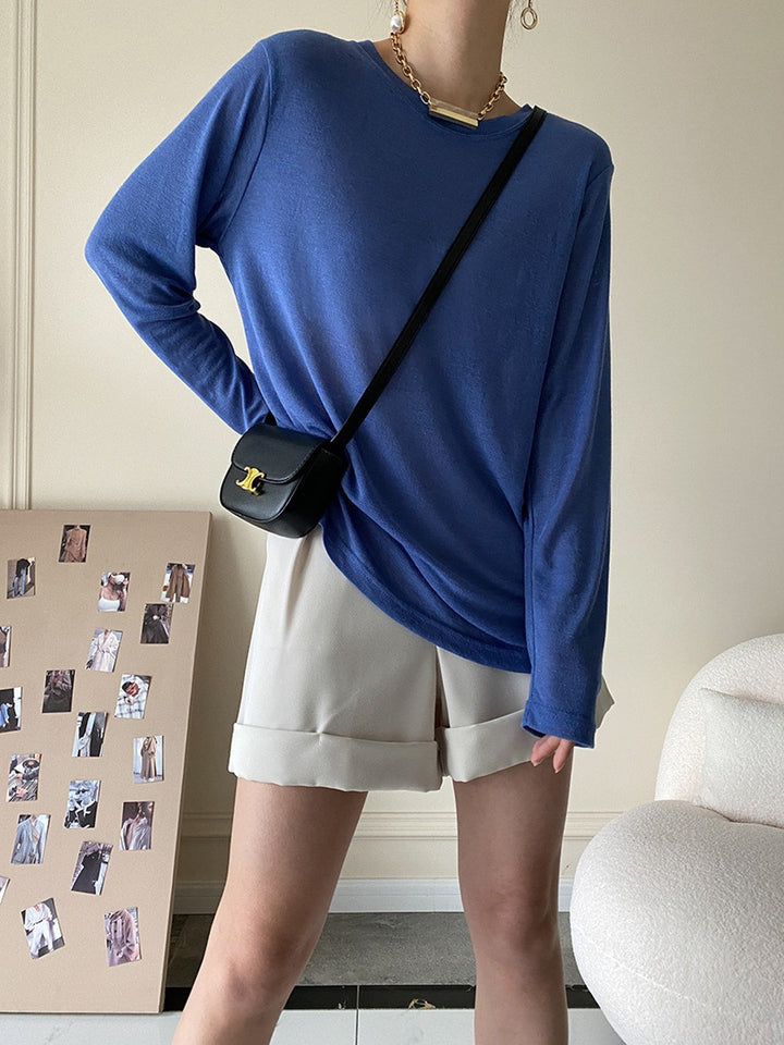 Kvinders komfortable denim shorts med høj talje Stilla