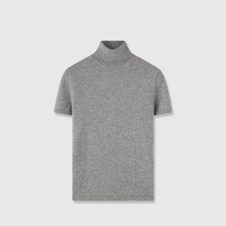 Dame elegant og komfortabel T-shirt med stående krave Stilla